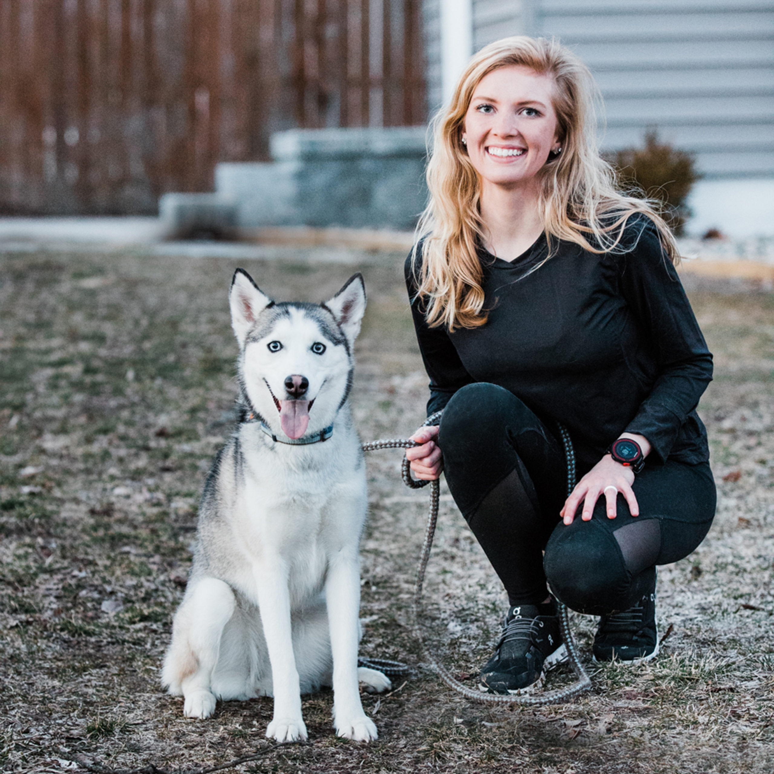 CarlyAntor_DesignMyInfluence Carly with her dog, Khaleesi